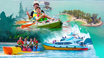 Sunset cruise and banana boat or 30 minutes kayaking at Paradise 101